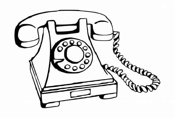 Old Telephone Tattoo PNG Transparent SVG Vector