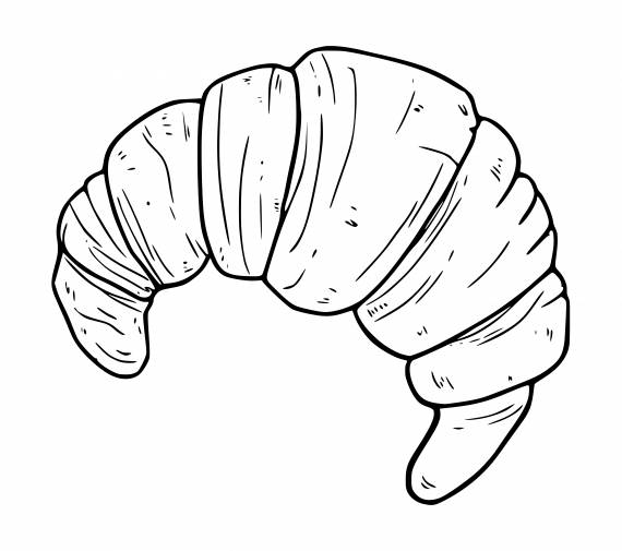 Croissant PNG Transparent SVG Vector