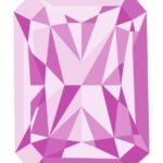 Pink Diamond Emerald Cut Clipart PNG Transparent