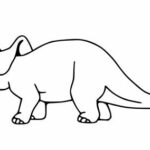 Triceratops Small Tattoo PNG Transparent SVG Vector