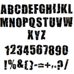 Broken Alphabet Font (TTF)