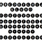 Grunge Circle Font (TTF)