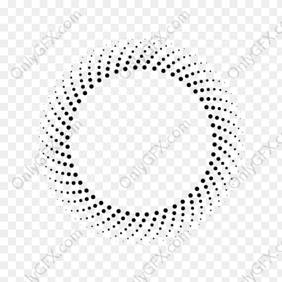 Circle Halftone (PNG Transparent)