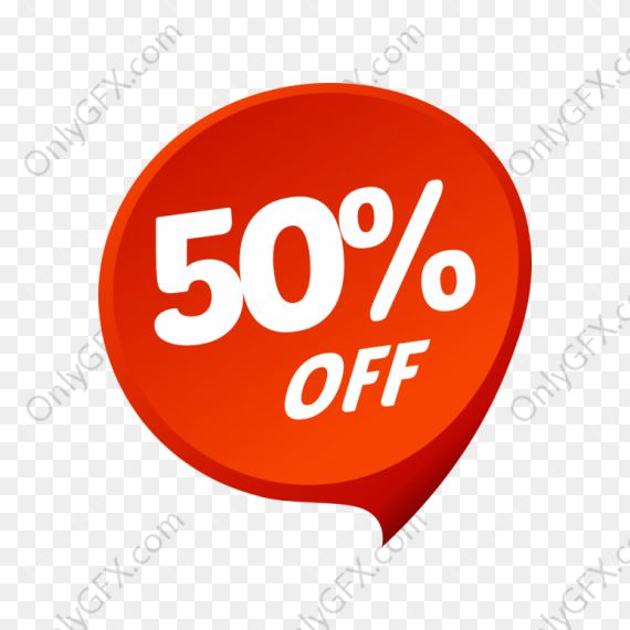 Discount Red Sale Sticker (PNG Transparent)
