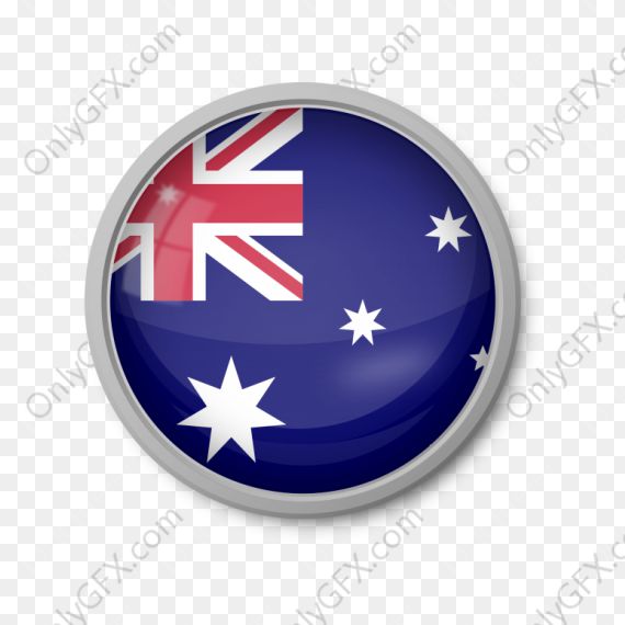 Flag Of Top Countries Round 3d Button (PNG Transparent)