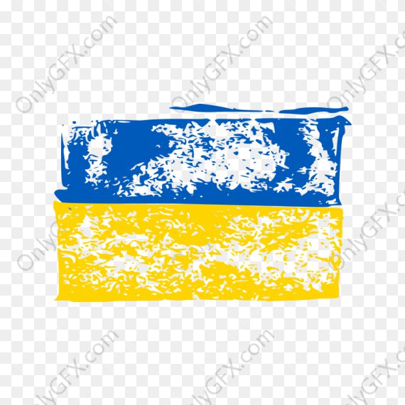 Grunge Flag Ukraine (PNG Transparent)