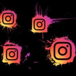 Instagram Logo Splatter (PNG Transparent)