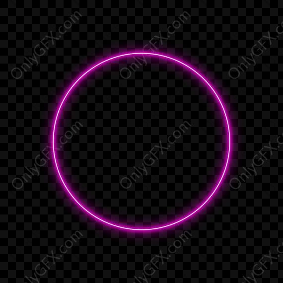 Neon Circle (PNG Transparent)