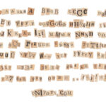 160 Old Book Cutout Letters Alphabet (PNG Transparent)