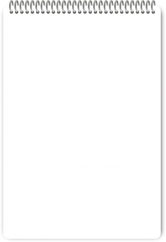 Realistic Notebook Notepage Paper Background (PNG)