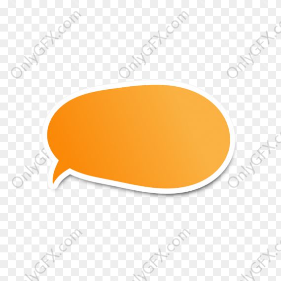 Speech Bubble Sticker (PNG Transparent)
