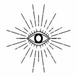 Eye Sunburst Tattoo PNG Transparent SVG Vector