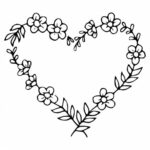 Flower Heart Tattoo PNG Transparent SVG Vector
