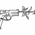 Gun Rose Tattoo PNG Transparent SVG Vector