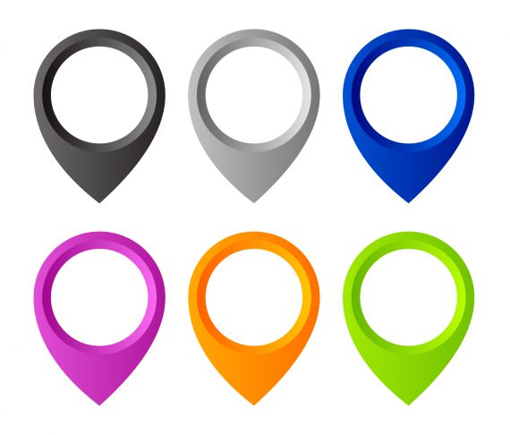 Map Pointer Pin Icon (PNG Transparent)