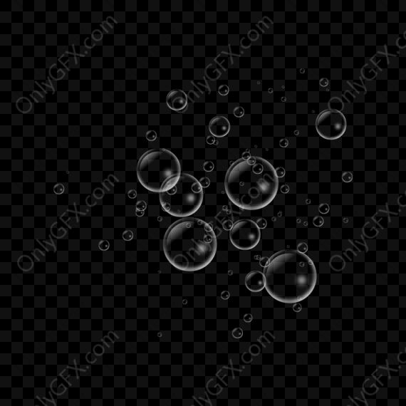 Realistic Water Bubbles (PNG Transparent)