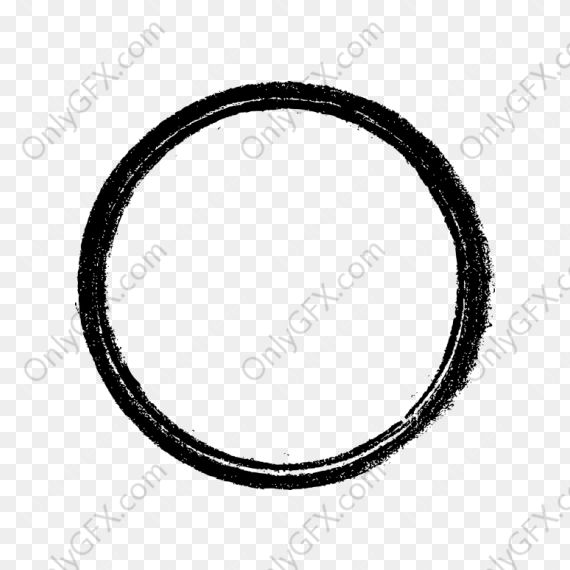 Rubber Circle Empty Stamp (PNG Transparent)
