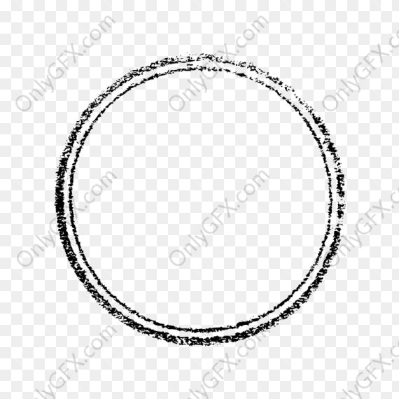 Rubber Circle Empty Stamp (PNG Transparent)