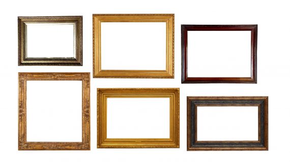 Vintage Wood Frame (PNG Transparent)