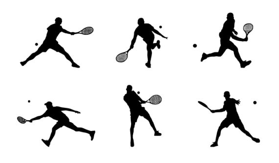 Tennis Silhouette (PNG Transparent)