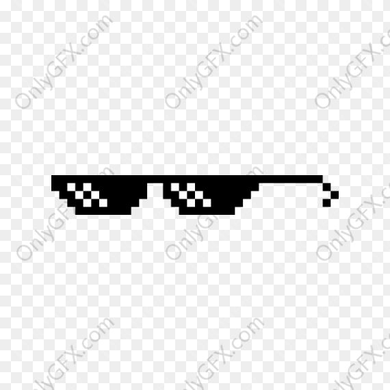 Deal With It Glasses (PNG Transparent)