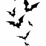Flying Bats Silhouette PNG Transparent SVG Vector