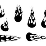 Hot Race Fire Flame Silhouette (PNG Transparent)