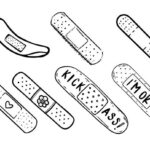 Band Aid Tattoo Set Vector (EPS, SVG)