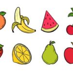 Fruits Drawing Clipart Set (PNG Transparent)