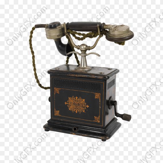 Vintage Telephone (PNG Transparent)