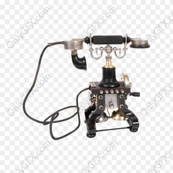 Vintage Telephone (PNG Transparent)