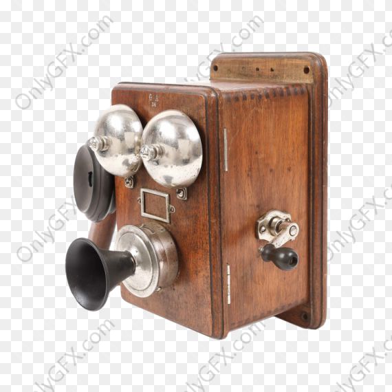 Vintage Telephone (PNG Transparent)