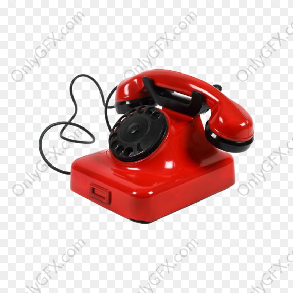Vintage Telephone (PNG Transparent)