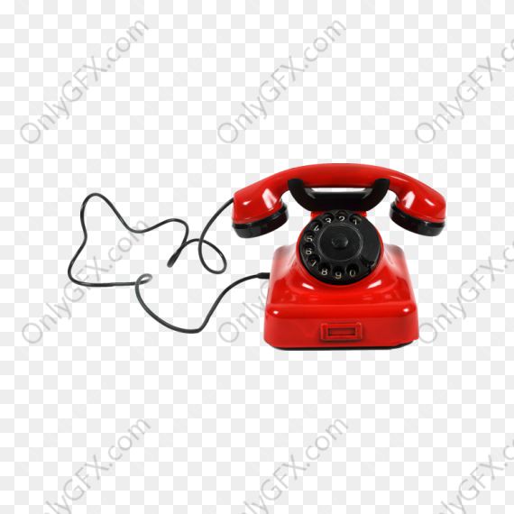 Vintage Telephone (PNG Transparent)
