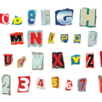Newspaper and Magazine Ripped Letters (PNG Transparent)