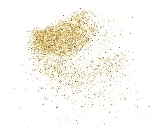 Gold Glitter Dust Background (PNG)