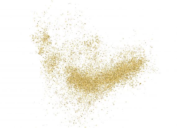 Gold Glitter Dust Background (PNG)