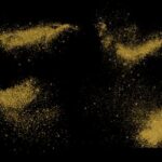 Gold Glitter Dust Background (PNG Transparent)