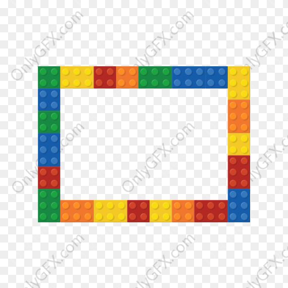 Lego Plastic Block Frames (PNG Transparent)