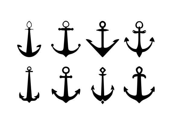 Anchor Silhouette Tattoo PNG Transparent SVG Vector