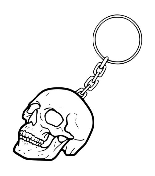 Skull On Keychain Tattoo PNG Transparent SVG Vector Skull On Keychain Tattoo PNG Transparent SVG Vector