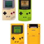 Old Nintendo Gameboy Hand Consoles (PNG Transparent)
