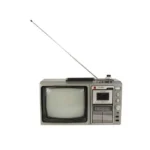 Old Tv With Antenna PNG Transparent